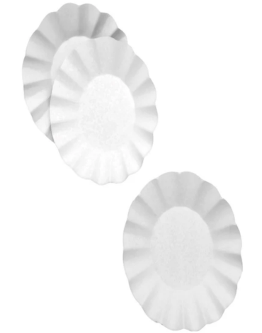 Canastos Redondo de Cartón Color Blanco x 400 Unds. Medida: 18 cm aprox.