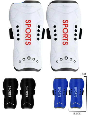 Canilleras de Fútbol Sport Colores Surtidos x 10 Pares. Talla: M