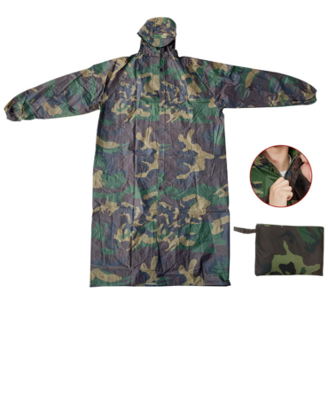 Capa Unisex Camuflaje Color Único x 12 Unds. Talla: Estandar Adulto