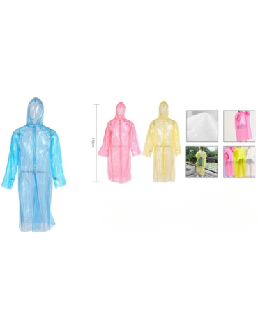 Capa Poncho Impermeable Colores Surtidos x 24 Unds. Medida: 110 cm aprox.