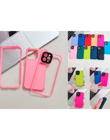 Carcasa 360° Iphone 11 Colores Surtidos x 6 Unds.
