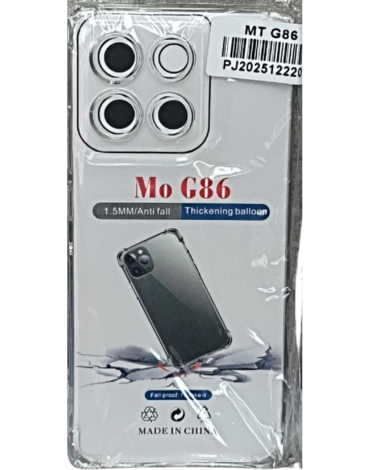 Carcasa Flexible Transparente para Motorola G86 x 12 Unds.
