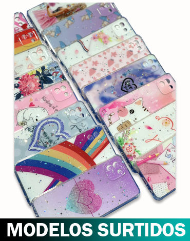 Carcasa IMD con Brillo Samsung A33 de Mujer x 6 Unds.