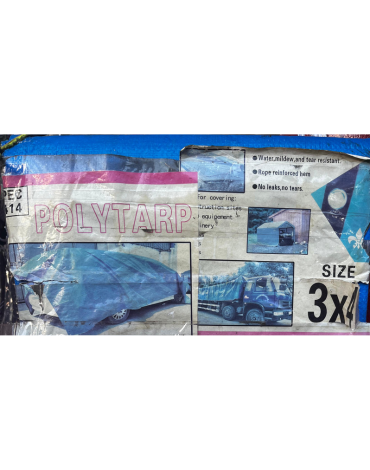 Carpa Lona Impermeable con Ojal x 3 Unds. Medida: 10 x 12 mt aprox.