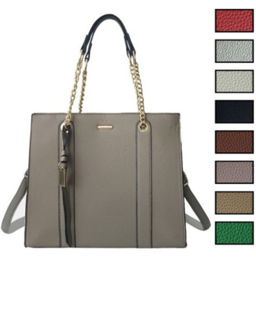 Cartera Eco Cuero Colores Surtidos  x 6 Unds.Medida: 32 x 12 x 28 cm aprox