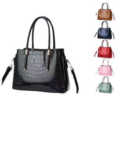 Cartera Eco Cuero Colores Surtidos  x 6 Unds.Medida: 30 x 13 x 20 cm aprox