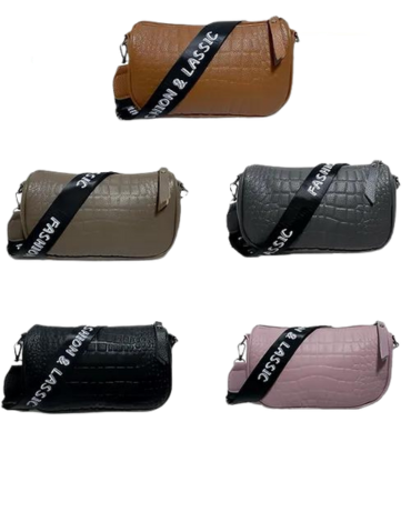 Bolso de Dama Eco Cuero x 6 Unds. Medidas: 22 x 10 x 15 cm aprox.