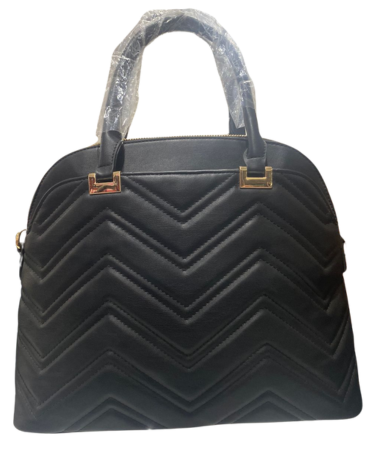 Cartera Eco Cuero Solo Color Negro  x 3 Unds.