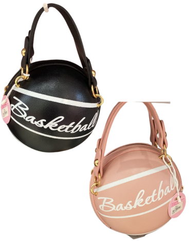 Cartera Diseño Pelota de Basketball x 3 Unds. Medida: 16 cm aprox.