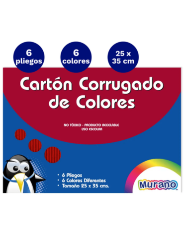 4 Carpeta Papel Cartón Corrugado (1 CarpetaTrae: 6 Hojas) Medidas: 25 x 35 cm  aprox.