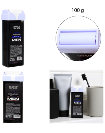 Cartucho Roll On de Cera Depilatoria para Hombres x 4 Unds. Medida: 100 gr aprox.