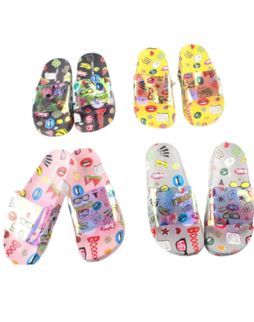 Chalas de Mujer con Diseños x 36 Pares. Talla: 37  al 42
