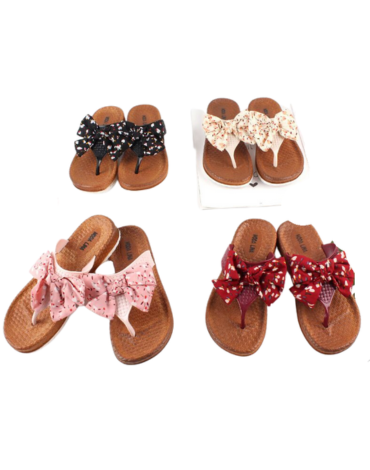 Chalas de Mujer con Lazo x 36 Pares. Talla: 37 al 42