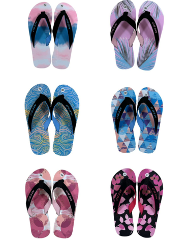 Chalas de Dama Colores Surtidos x 24 Pares. Talla: 36 - 41