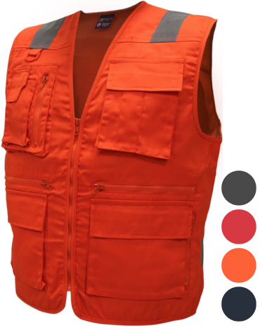 Chaleco Geólogo Gabardina Unisex (Elegir Talla y Color) x 4 Unds. Talla: S a XXL