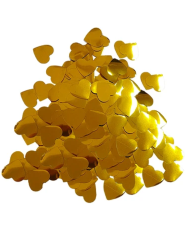 Challa Metálica Corazón en Bolsa Color Único x 12 Unds. Medida: 1.5 cm aprox