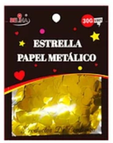 Challa Metálica Corazón en Bolsa Color Único x 12 Unds. Medida: 1.5 cm aprox
