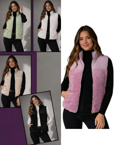 Chaqueta Corderito Colores Surtidos x 4 Unds. Tallas: S - M - L