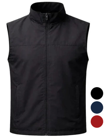 Chaqueta sin Mangas Lisa de Hombre (Elegir Talla y Color) x 6 Unds. Talla: XS a XXL