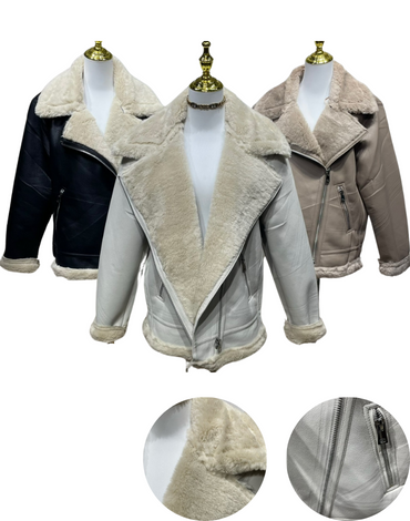 Chaqueta de Dama con Chiporro Colores Surtidos x 12 Unds. Tallas : S - M - L