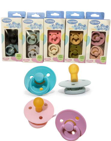 6 Set de Chupetes para Bebé sin Paladar Redondos (1 Set  trae 2 PCS )