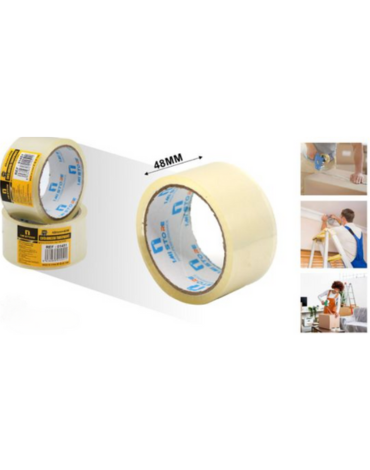 Cinta Adhesiva Transparente x 12 Unds. Medidas: 48 mm x 40 mt aprox