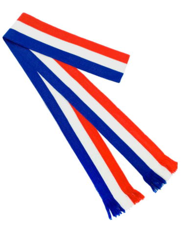 Cinta Faja Fiestas Patrias Tricolor x 6 Unds. Medida: 6.5 x 144 cm aprox.