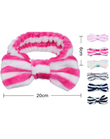 Cintillo de Spa Rayas Colores Surtidos x 12 Unds. Medida: 6 x 20 cm aprox.
