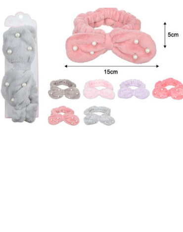 Cintillo de Spa Plush Modelos Surtidos  x 12 Unds.Medida:15 x 5 cm aprox.