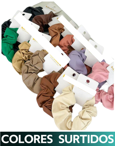 Colet para Cabello de Cuerina  x 24 Unds.Medida:4 cm aprox