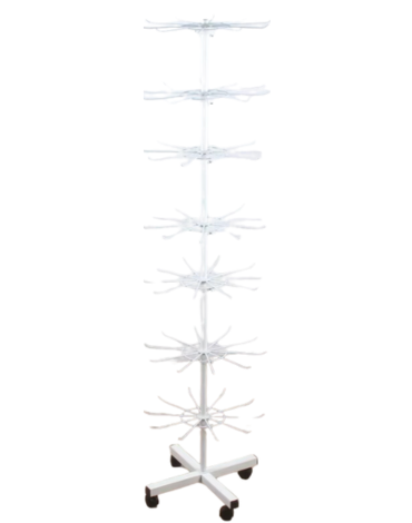 Perchero Exhibidor 7 Niveles Color Blanco x 1 Unds. Medida: 160 cm aprox