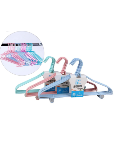 6 Set de Colgador Antideslizante Colores Surtidos.(1 Set Trae: 10 PCS)
