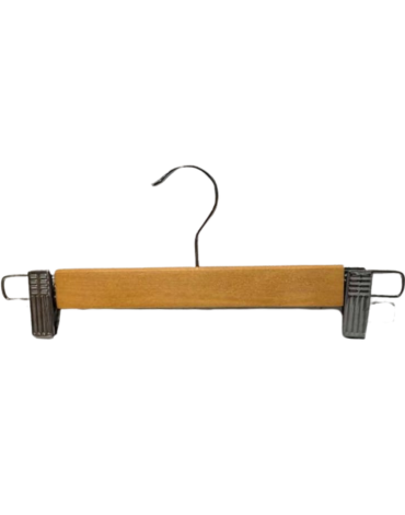Colgador Madera con Pinzas x 20 Unds. Medida: 30 cm aprox.