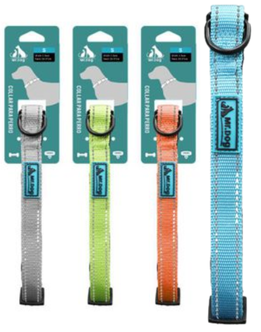 Collar para Mascota Colores Surtidos x 6 Unds. Talla: M