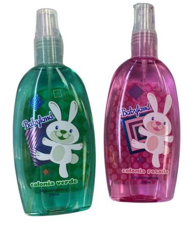 Colonia Babyland  210 ML Hipoalergénica x 6 Unds.