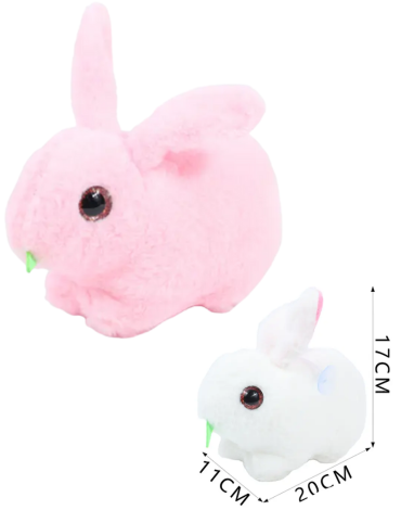 Peluche Conejo Colores Surtidos x 12 Unds. Medida: 11 x 20 x 17 cm aprox.