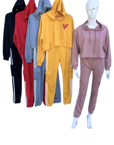Conjunto Buzo de Mujer Delgado Colores Surtidos x 20 Unds. Tallas: M / L- XL / 2XL
