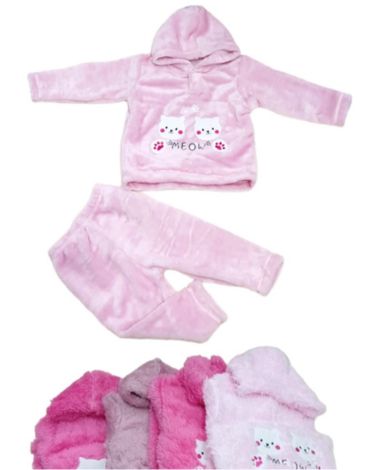 Conjunto Plush de Niñas x 4 Unds. Talla: 1 - 2