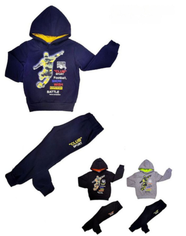 Conjunto Buzo de Niño x 15 Unds. Tallas: 4 - 6 - 8 - 10 - 12