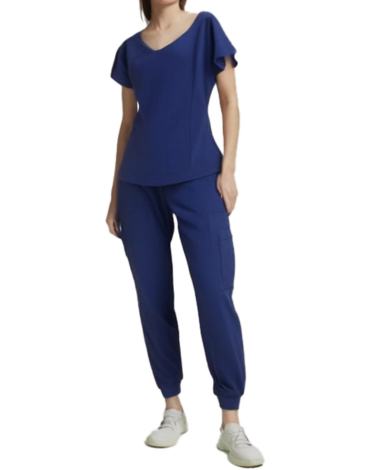 Conjunto Clínico de Mujer Color Azul x 12 Unds.Talla: S / M / L / XL
