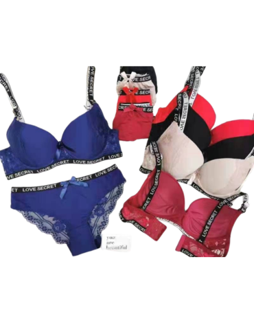 Conjunto de Lencería Copa B Colores Surtidos x 12 Unds. Talla: 38 a 44