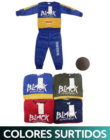 Conjunto de Buzo para niño x 12 Unds Tallas : 2 a la 6