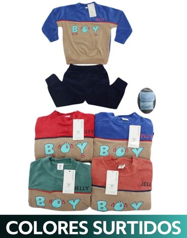 Conjunto de Buzo para niño x 12 Unds Tallas : 2 a la 6