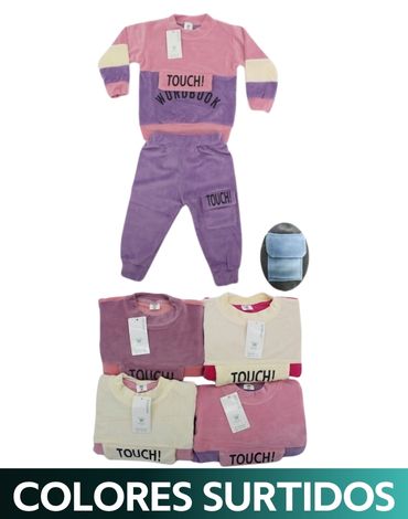 Conjunto de Buzo para niña x 12 Unds Tallas : 2 a la 6