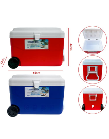 Cooler Hielera Portátil con Ruedas x 2 Unds. Capacidad : 60 L