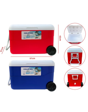 Cooler Hielera Portátil con Ruedas x 2 Unds. Capacidad : 50 L