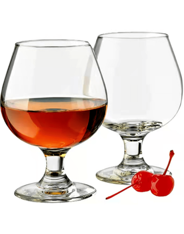 4 Set de Copas de Vino 340 ml (1 Set Trae: 6 PCS) Medida: 12.5 x 6.2 cm aprox.
