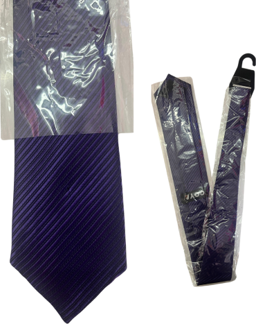 Corbatas con Línea Color Morado x 12 Unds. Medida: 5 cm aprox.