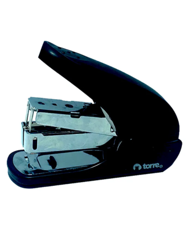 Corchetera Soft Touch 50 Hojas 26/6 Negro Torre x 3 Unds.