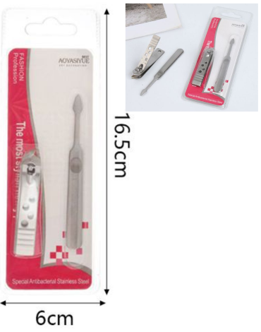 Corta Uñas Diagonal con Lima x 12 Unds.